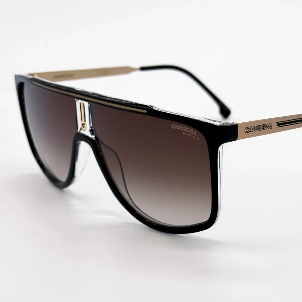NEW CARRERA 1056/S 2M2 SUNGLASSES MEN GOLD BLACK SQUARE EYEWEAR CARRERA